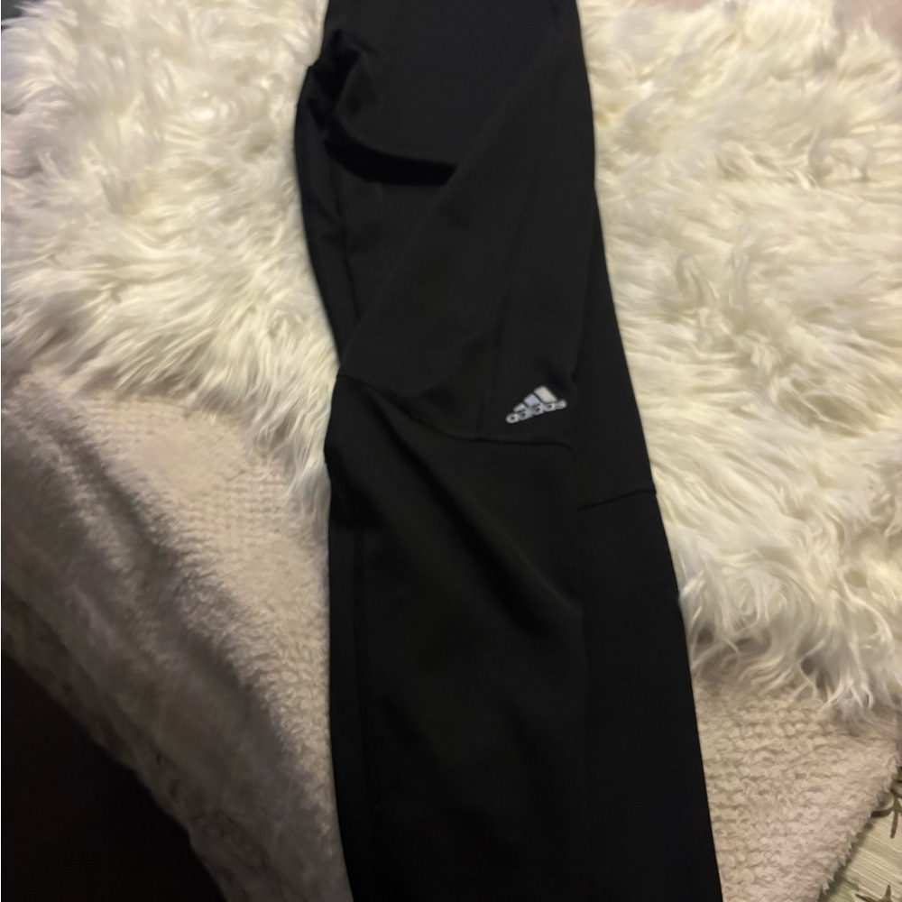 Adidas Black Slim Fit Joggers with Performance Fabric
